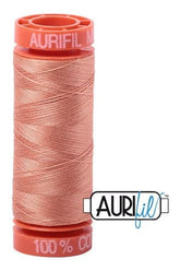 Aurifil Mako 50wt Cotton 200 m 220 yd. spool - 2215 Peach